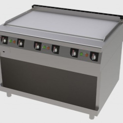 Fry top electric cu suprafata neteda