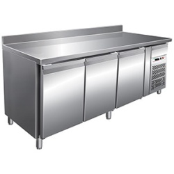 Masa frigorifica cu 3 usi si rebord, 1795x600x850mm