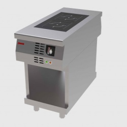 Masina de gatit electrica cu plita prin inductie, cu suport, 2 zone de gatit