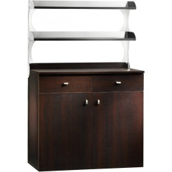Mobilier de serviciu, wenge, 2 usi, 2polite, 450x480x1550 mm