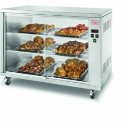 Vitrina calda pe roti