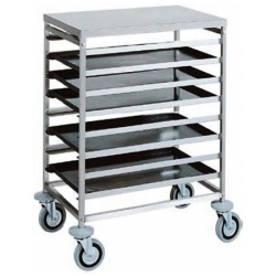 Carucior pentru transport, 8 tavi 600x400mm