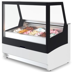 Vitrina frigorifica pentru inghetata cu 10 cuve