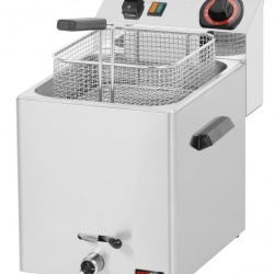 Friteuza electrica 8 litri cu supapa pentru scurgerea uleiului, 400V