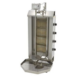 Aparat kebab pe gaz cu 4 arzatoare, 50kg