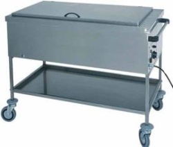 Bain Marie cu boiler si spatiu de depozitare , capac, 1x1/1GN