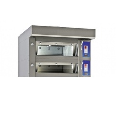 Cuptor electric pentru panificatie si pizza cu 2 vetre, si hota