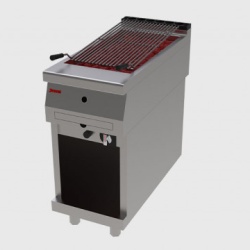 Grill cu roca vulcanica pe gaz