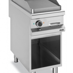 Grill electric cu suprafata neteda, compartiment inferior neutru deschis