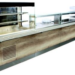 Mobilier neutru pentru linie de servire, 5380x745x1630 mm