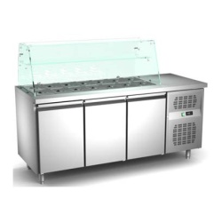 Saladeta cu 3 usi si vitrina 3GN1/1