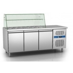 Saladeta cu 3 usi si vitrina 3GN1/1