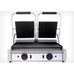 Toaster dublu cu mecanism prin apasare pe placi striate, 565x310mm