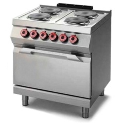 Masina de gatit electrica cu 4 plite rotunde si cuptor