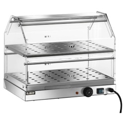 Vitrina patiserie calda 2 rafturi