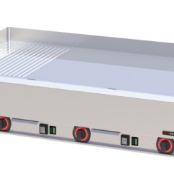 Fry top electric cu suprafata cromata neteda/striata