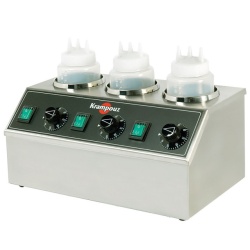 Aparat incalzit topping cu 3 sticle dispenser