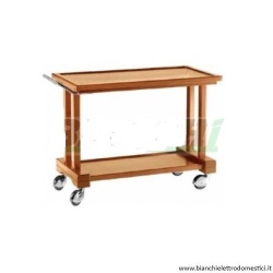 Carucior de servire din lemn, 2 lite, 1150x550 mm
