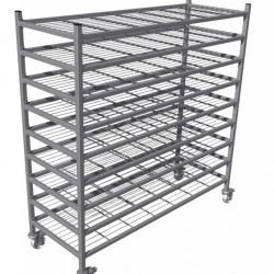 Carucior pentru brutarie, 1500x550x1615mm