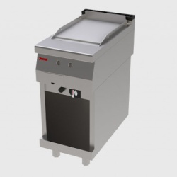 Fry top electric cu suprafata neteda si suport deschis