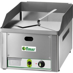 Fry top pe gaz cu suprafata neteda, cromata 325x480mm