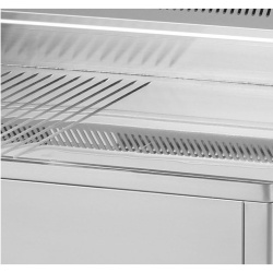 Gratar Fry-top electric cromat neted-striat 480×650 mm