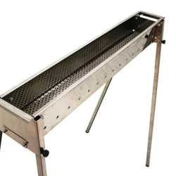Gratar manual pe carbuni pentru frigarui si arrosticini , 1000 mm