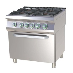 Masina de gatit pe gaz cu 4 arzatoare alama cu cuptor electric