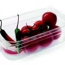 Tava GN 1/1 65 mm din policarbonat transparent, cu capac