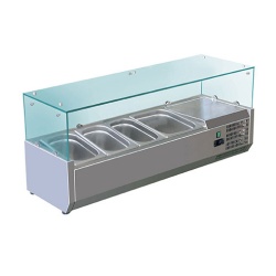 Vitrina ingrediente pizza 3 GN1/3 +1GN 1/2