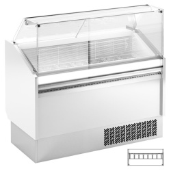 Vitrina statica pentru inghetata IBIZA, 7+7 cuve