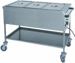 Bain Marie cu spatiu de depozitare, 3x1/1GN