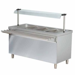 Bain marie cu suport deschis, 4xGN1/1