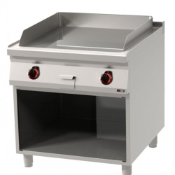 Fry top electric cu suprafata neteda CROMATA si suport deschis