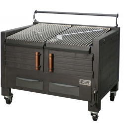 Gratar profesional barbeque pentru steak pe carbuni, 1200x820x930 mm