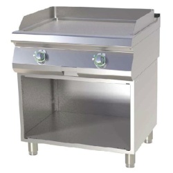 Grill dublu electric CROMAT cu placa neteda ,pe suport deschis