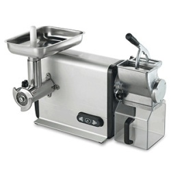 Masina de tocat carne si razuit branza, 120kg/h, 400V