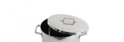 Oala inox cu capac