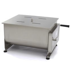 Malaxor carne manual cu 2 axe, 60 litri