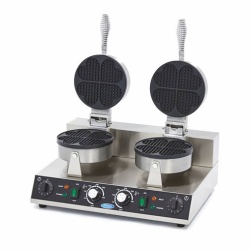 Aparat copt waffle 2 placi rotunde tip inima
