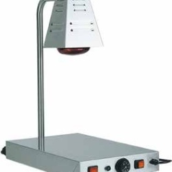 Banc de pastrare la cald a farfuriilor tip lampa cu infrarosii.