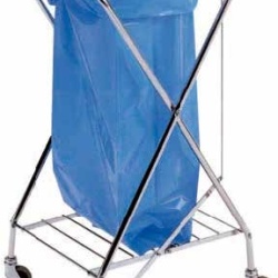 Cos de gunoi in x cu sac atasabil.