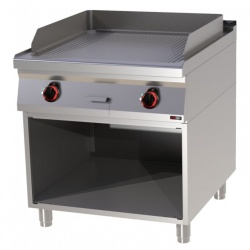 Fry top electric cu suprafata striata si suport deschis