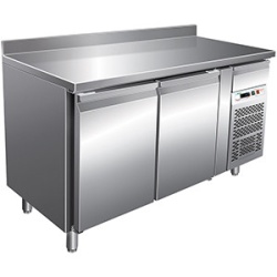 Masa frigorifica pentru patiserie cu rebord si 2 usi, 1510x800mm