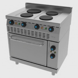 Masina de gatit electrica cu 4 plite si cuptor