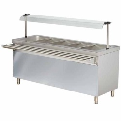 Bain marie cu suport deschis, 6xGN1/1
