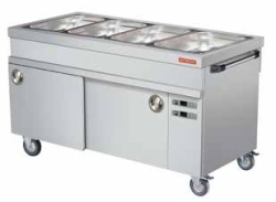 Bain Marie cu dulap cald, 4 GN1/1