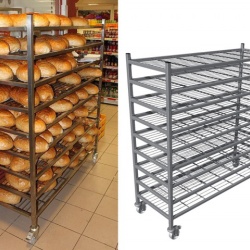 Carucior pentru brutarie, 1500x550x1800mm