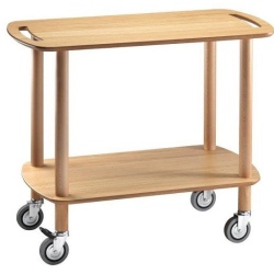 Carucior pentru servire cu 2 polite, 900x450 mm