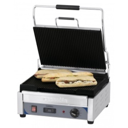 Contact grill panini sandwich striat cu temporizator